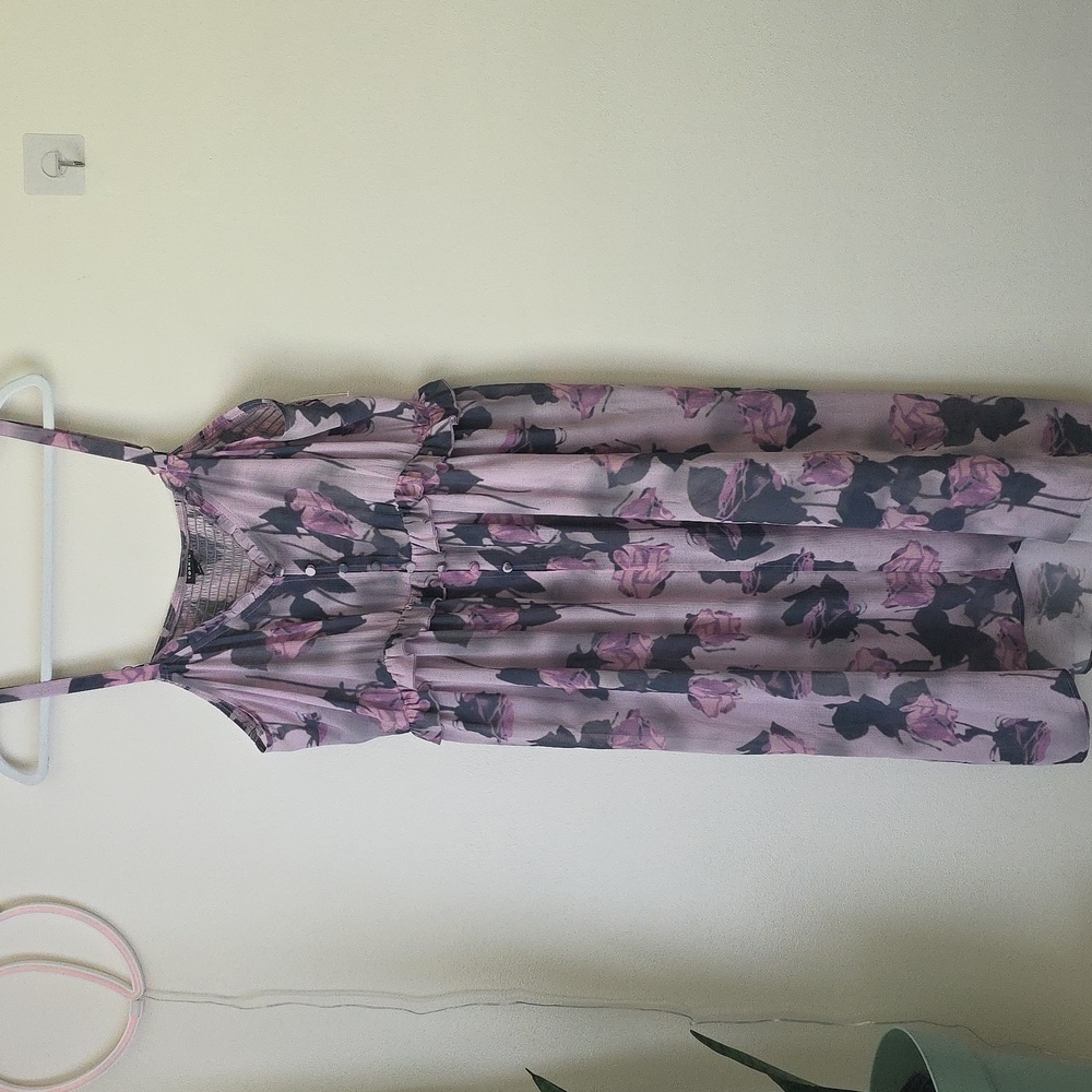 Floral High-Low Tunic Top - Picture 4 of 7